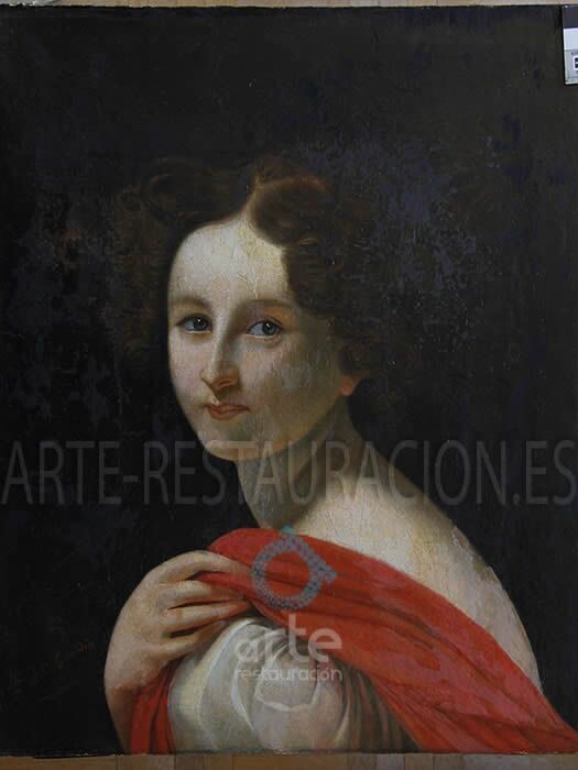 Fases de restauración: Reintegración a color con maimeri retrato