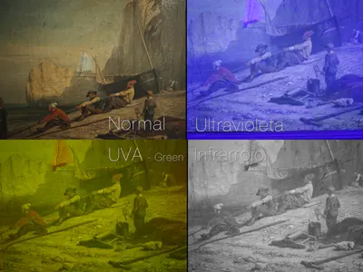 Estudio diagnóstico con imagen infrarroja y ultravioleta aplicada a restauración de obras de arte
