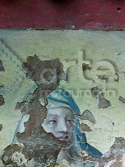 Restauración pintura virgen inmaculada limpia