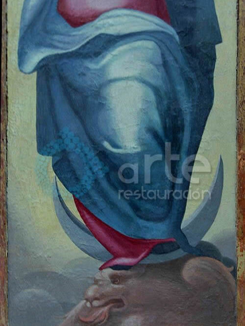 inmaculada venciendo al pecado