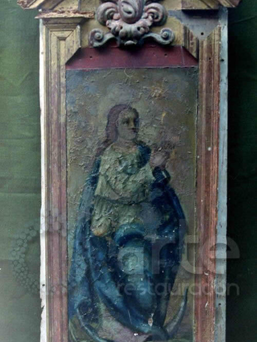 inmaculada venciendo al pecado